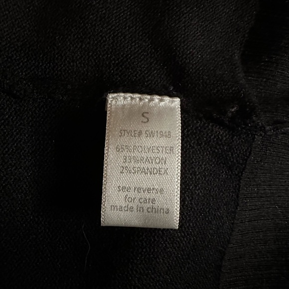 Papaya black open-front knit cardigan - Picture 4 of 5